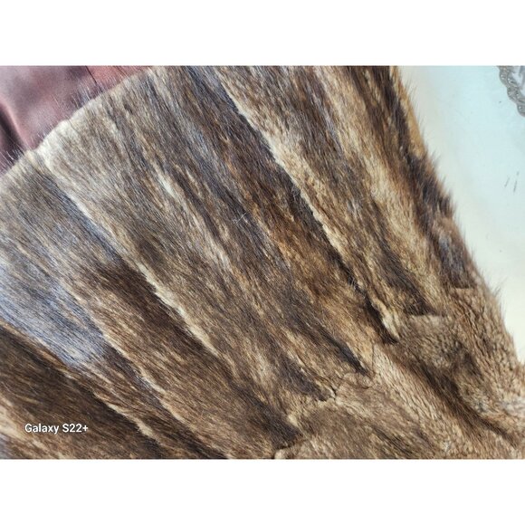 Vintage Genuine Mink Fur Stole Cape By Lewiston Fur Shop Lewiston Idaho - Picture 12 of 16